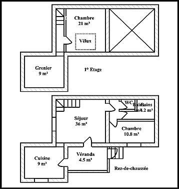 Gite fer- Plan du gite